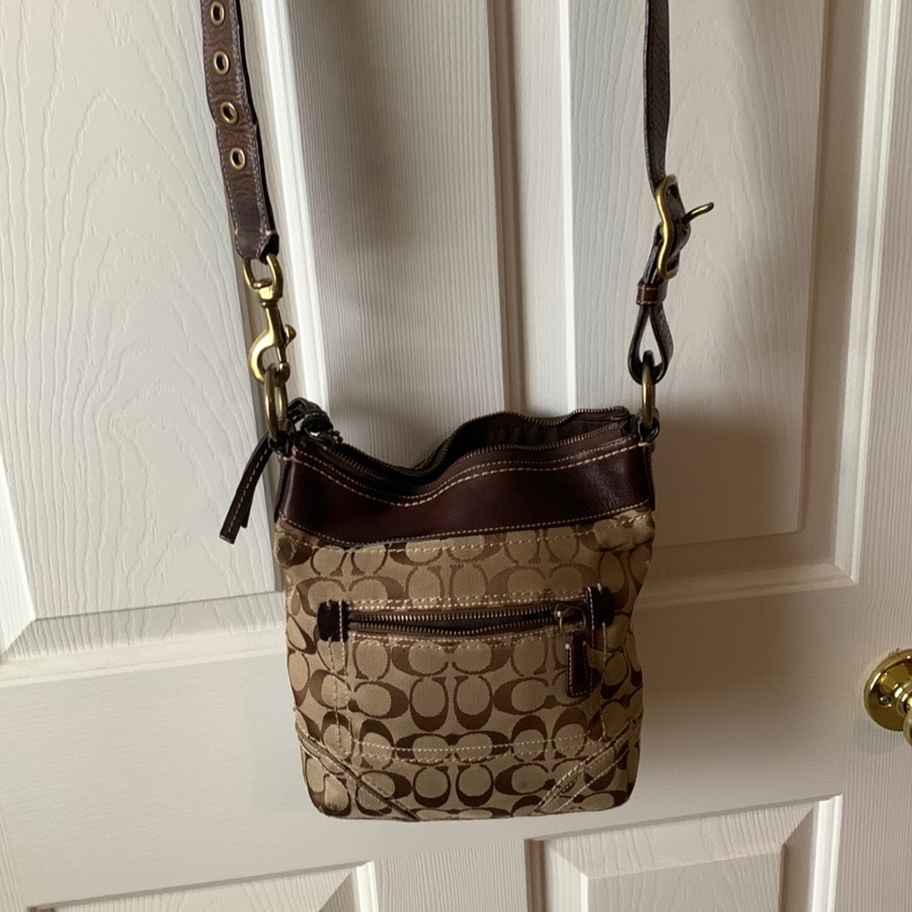 Gently used coach shoulder or cross body bag